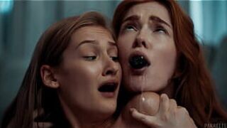 Джиа Лисса, одержимая инопланетным паразитом, развлекается с Тиффани Татум - порно видео