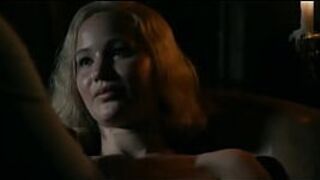 Дженнифер Лоуренс испытывает оргазм в Серене - порно видео