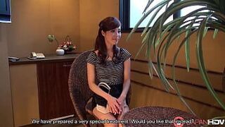 Юра Хитоми в салоне горячего массажа - порно видео